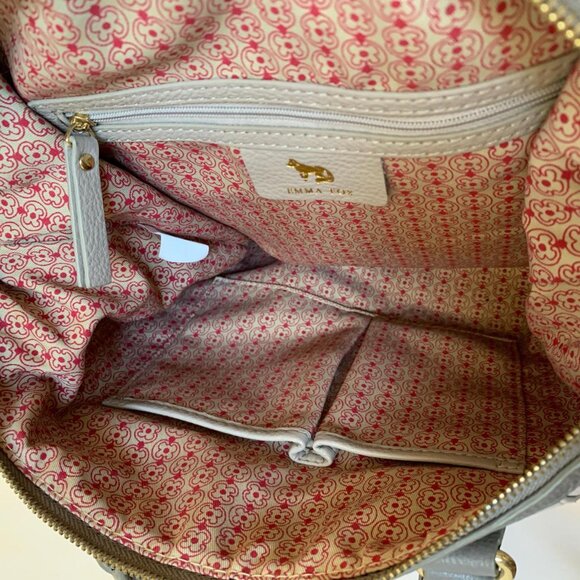 Emma Fox two-tone leather satchel - Picture 5 of 8